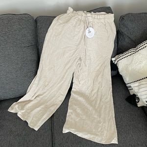 Petal and pup wide leg crop pants